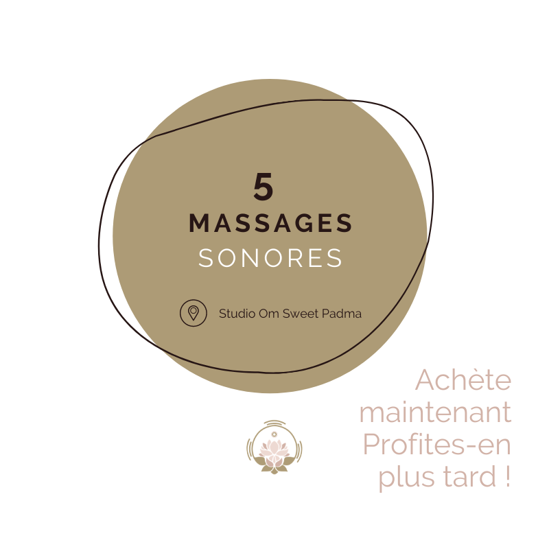 carte Massage Sonore 5 séances à Paris